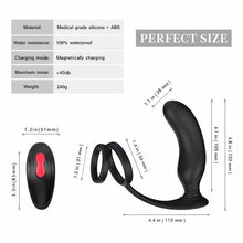Load image into Gallery viewer, Prostate Massager Penis Ring 9 Vibration Mode Wireless Remote Control Vibrator
