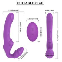 Load image into Gallery viewer, Strapless strap on 9 Speed Double Vibrating G Spot
