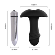 Load image into Gallery viewer, 2 in 1 Vibrating Anal Butt Plug  Waterproof  Stimulator
