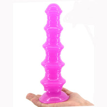 Load image into Gallery viewer, Pagoda anal plug with suction cup sex toys anal dilator big dildo butt massage expanding man lesbian masturbator flirt sex shop
