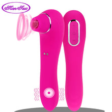 Load image into Gallery viewer, Clitoral Sucking Vibrator 2 in 1  10 Vibrating Modes
