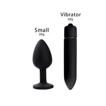 Load image into Gallery viewer, Black Bullet Anal Plug Unisex
