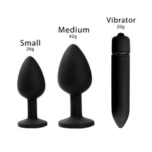 Load image into Gallery viewer, Black Bullet Anal Plug Unisex
