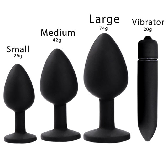 Black Bullet Anal Plug Unisex