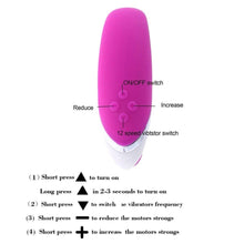 Load image into Gallery viewer, 12 Speed Powerful Modes  USB Rechargable G-Spot Dildo
