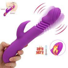 Load image into Gallery viewer, Dildo With Heating Thrusting &amp; Vibration Waterproof  G Spotter Stimulator
