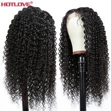Load image into Gallery viewer, Brazilian Hair Kinky Curly Lace Part  with Baby Hair Pre Plucked Remy Hair 150% Density
