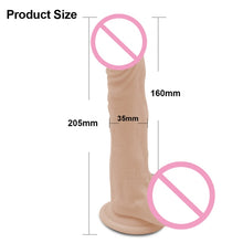 Load image into Gallery viewer, New Skin feeling Realistic Penis Super Huge Suction Cup
