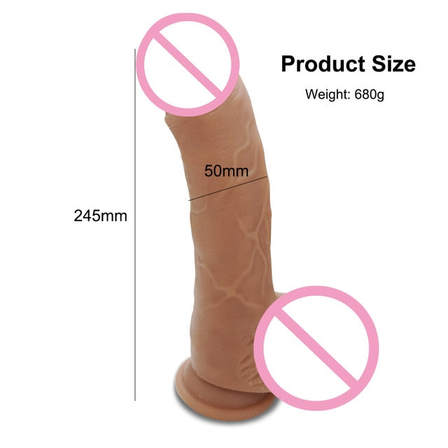 New Skin feeling Realistic Penis Super Huge With Suction Cup