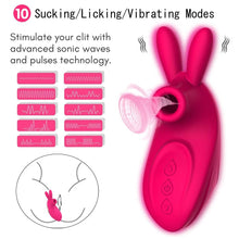 Load image into Gallery viewer, Silicone  Mini Sucker Waterproof Licking Tongue  With 10 Modes
