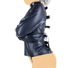 Load image into Gallery viewer, Plus Size Leather Straitjacket Bondage Bra Top
