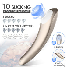 Load image into Gallery viewer, Stimulator 10 Suction Powerful Modes Air Pulse Pressure Wave Technology Waterproof Silicone
