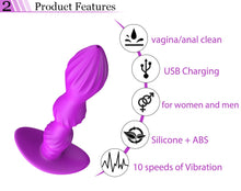 Load image into Gallery viewer, New 10 Speed Anal Beads Silicone Vibrators
