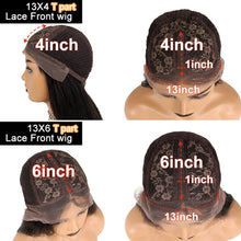 Load image into Gallery viewer, 150% Brazilian Human Hair Blue Orange Red Lace Frontal For Black Women
