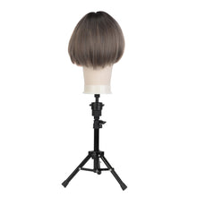 Load image into Gallery viewer, 22/23&#39;&#39;Training Mannequin Head Canvas Wig Stand with T Pins Needles with Tripod and Comb
