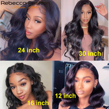 Load image into Gallery viewer, Body Wave Lace Front Human Hair  with Baby Hair 180% Density Brazilian Remy
