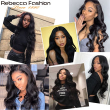 Load image into Gallery viewer, Body Wave Lace Front Human Hair  with Baby Hair 180% Density Brazilian Remy
