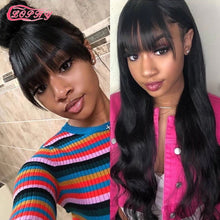 Load image into Gallery viewer, Body Wave Human Hair Wig With Bangs
