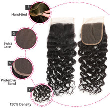 Load image into Gallery viewer, Peruvian Human Hair  Bundles With Closure Remy
