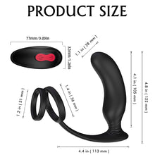 Load image into Gallery viewer, Prostate Massager  Penis Ring 9-Vibration Mode Wireless Remote Control
