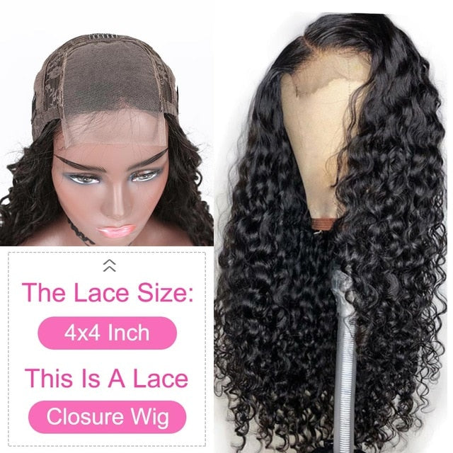Remy Malaysian Water Wave Lace Front Human Hair  Pre Plucked Hairline