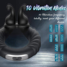 Load image into Gallery viewer, Ring Enhancement Delay Ejaculation Vibrator 10 Mode
