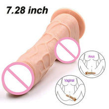 Load image into Gallery viewer, 7.6 Inch Silicone Rainbow Crystal Realistic Dildos
