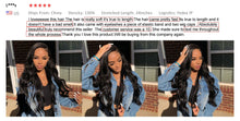 Load image into Gallery viewer, Body Wave Lace Front  30Inc Human Hair
