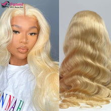 Load image into Gallery viewer, 613 Honey Blonde Lace Front Transparent Body Wave Part Lace 28 inch Human Hair
