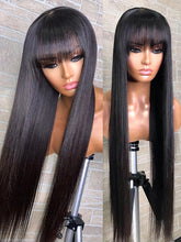 Load image into Gallery viewer, 100% Human Hair Long Fringe  Brazilian Remy with Bangs
