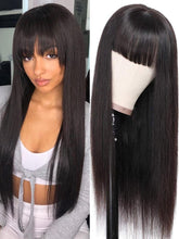 Load image into Gallery viewer, 100% Human Hair Long Fringe  Brazilian Remy with Bangs
