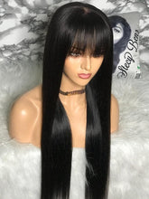Load image into Gallery viewer, 100% Human Hair Long Fringe  Brazilian Remy with Bangs
