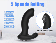 Load image into Gallery viewer, New Rolling &amp; Vibrating Male Prostate Massage with Remote
