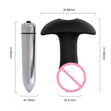 Load image into Gallery viewer, 2 in 1 Vibrating Butt Plug Waterproof  Stimulator
