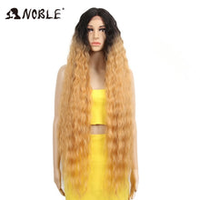 Load image into Gallery viewer, Noble Cosplay Synthetic Lace Wig Long Curly Wig Cosplay 613 WIG 42 Inch Ombre Blonde color Wig  Synthetic Lace Wigs For Women
