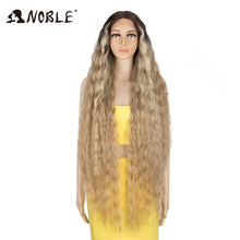 Load image into Gallery viewer, Noble Cosplay Synthetic Lace Wig Long Curly Wig Cosplay 613 WIG 42 Inch Ombre Blonde color Wig  Synthetic Lace Wigs For Women
