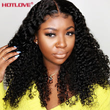 Load image into Gallery viewer, Brazilian Hair Kinky Curly Lace Part  with Baby Hair Pre Plucked Remy Hair 150% Density
