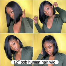 Load image into Gallery viewer, Bob Wigs Bone Straight Human Hair
