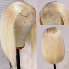 Load image into Gallery viewer, 613 Honey Blonde  Straight Short Bob  Brazilian Remy Human Hair
