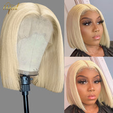 Load image into Gallery viewer, 613 Honey Blonde  Straight Short Bob  Brazilian Remy Human Hair
