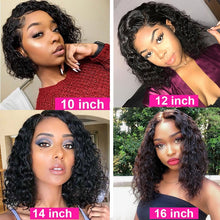 Load image into Gallery viewer, Brazilian Water Wave Short Bob 4x4 Closure Human Hair
