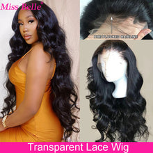 Load image into Gallery viewer, Body Wave Human Hair  30 Inch Transparent Lace Frontal  Wavy Brazilian Lace Front
