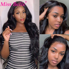 Load image into Gallery viewer, Body Wave Human Hair  30 Inch Transparent Lace Frontal  Wavy Brazilian Lace Front

