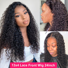 Load image into Gallery viewer, Curly Human Hair 30 Inch Lace closure  Remy 180 Peruvian
