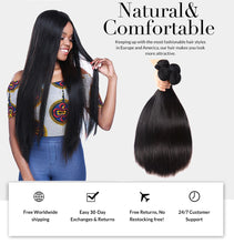 Load image into Gallery viewer, 30 32 34 36 40 inch Indian Hair  Bundles 100% Natural Human Hair Double Wefts Remy Hair Extensions
