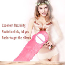 Load image into Gallery viewer, 20.5cm Crystal Realistic Transparent Soft Dildo With Suction Cup
