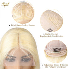 Load image into Gallery viewer, Brazilian Remy 30 inch Lace Front Transparent 613 Blonde
