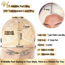 Load image into Gallery viewer, Brazilian Remy 30 inch Lace Front Transparent 613 Blonde
