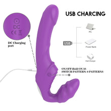 Load image into Gallery viewer, Strapless strap on 9 Speed Double Vibrating G Spot
