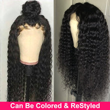 Load image into Gallery viewer, Curly Human Hair 30 Inch Lace closure  Remy 180 Peruvian
